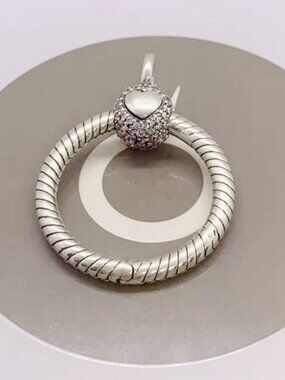 Pandora Moments Small Pavé O Pendant